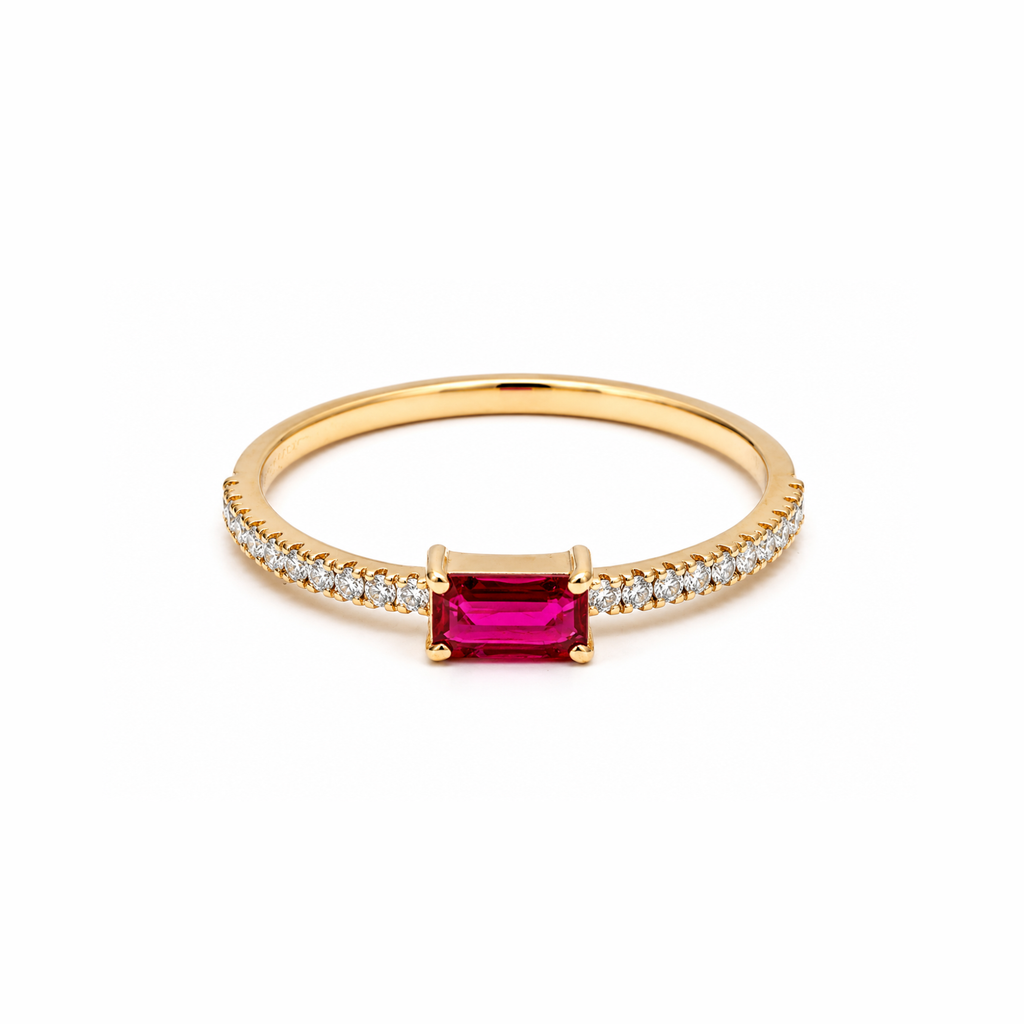 Ophelia Ruby Birth Stone Ring