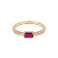 Ophelia Ruby Birth Stone Ring