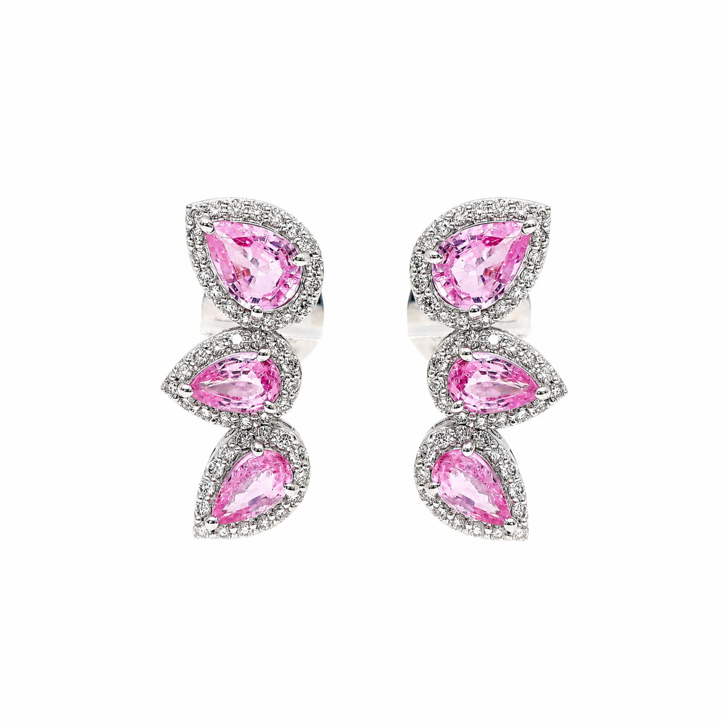 Eloise pink sapphire climbers