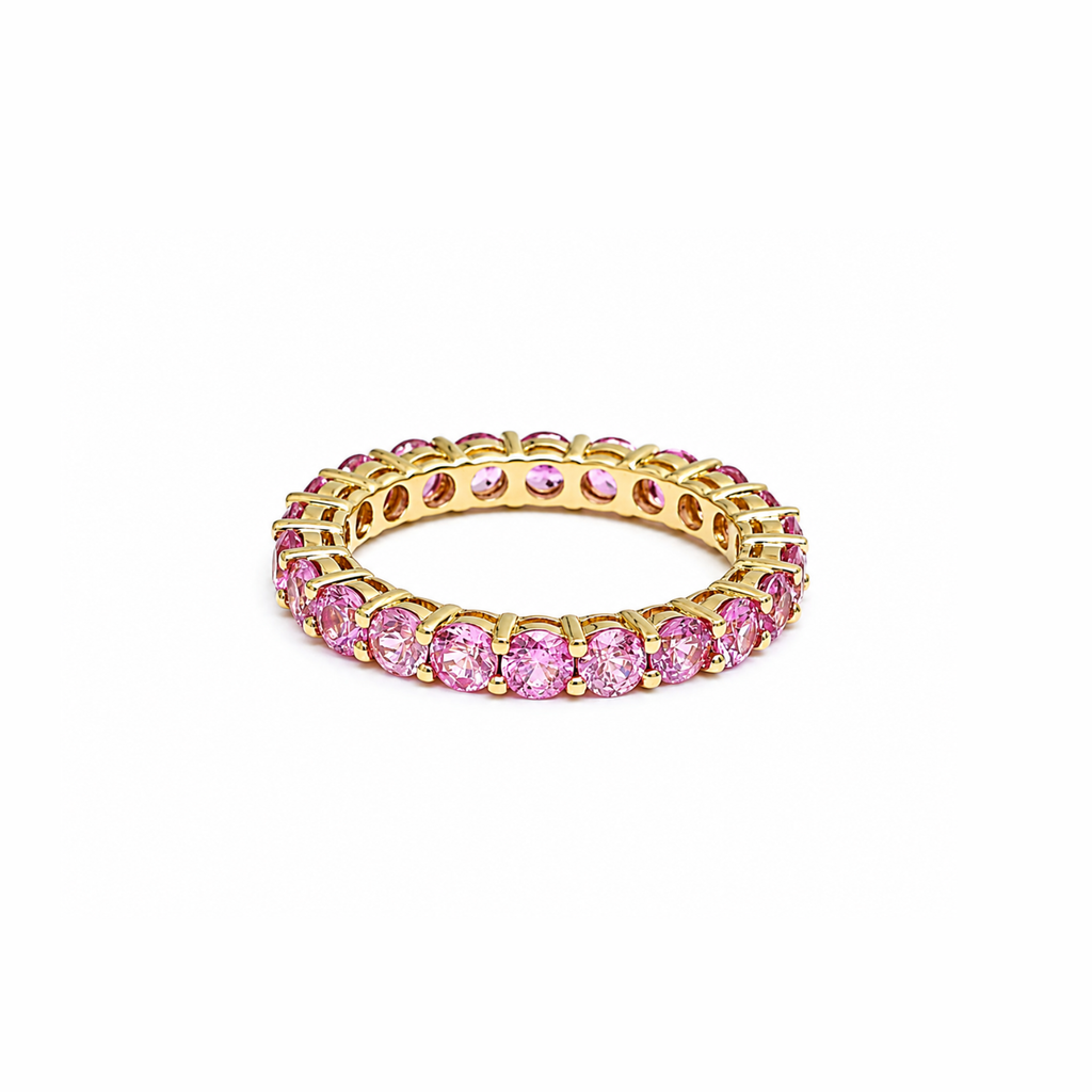 Nora Pink Sapphire Eternity Ring