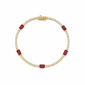 Collete Ruby Tennis Bracelet