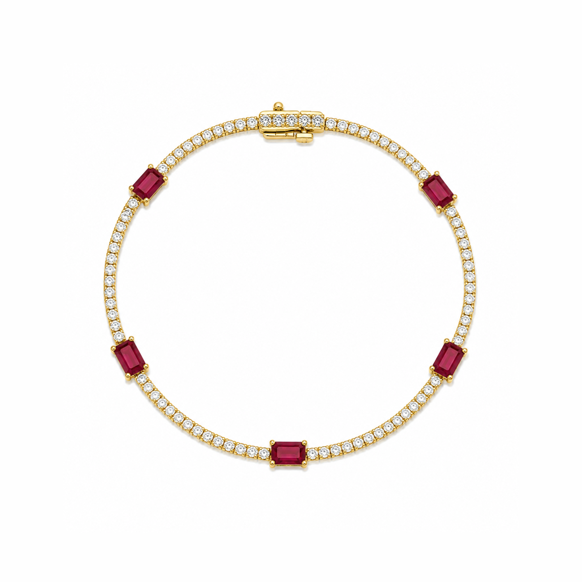 Collete Ruby Tennis Bracelet