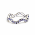 Artemisa Blue Wavy Ring
