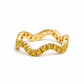 Artemisa Yellow Sapphire Wavy Ring