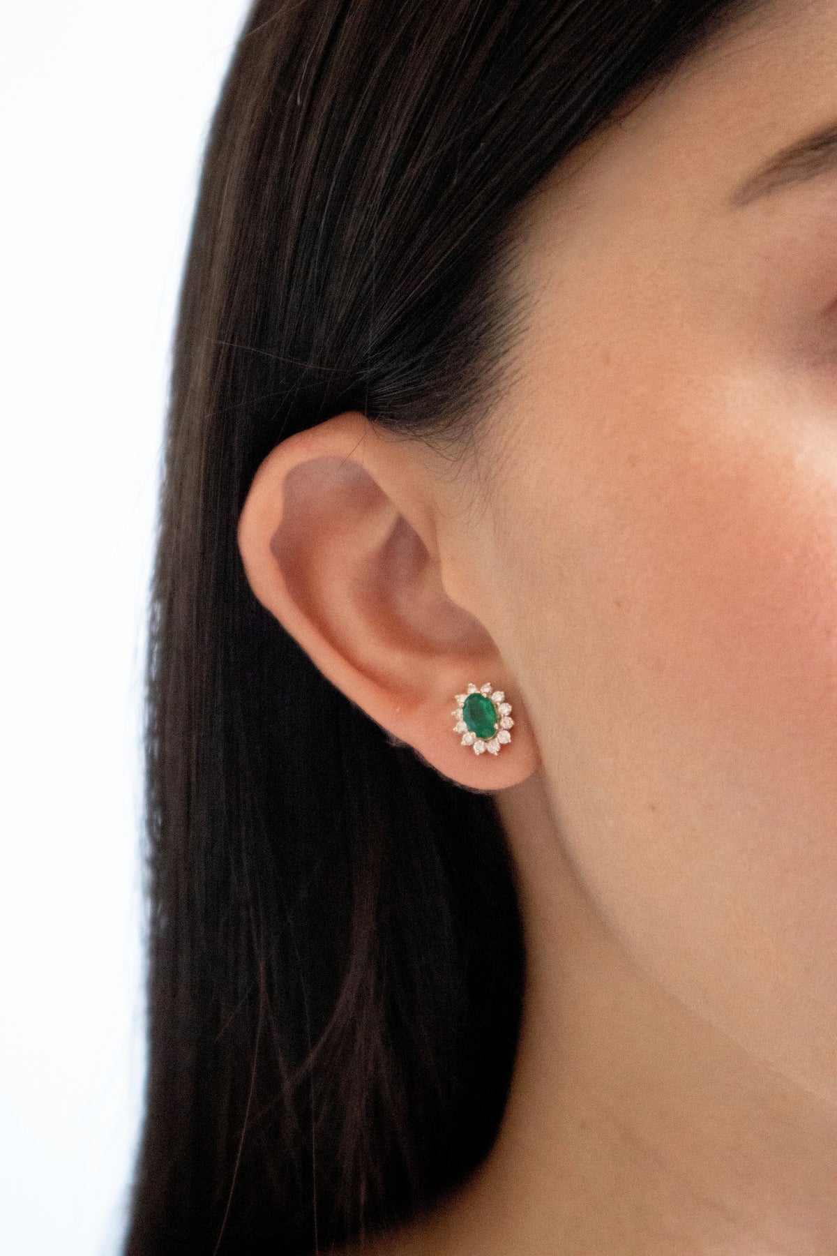 Nova Emerald Studs