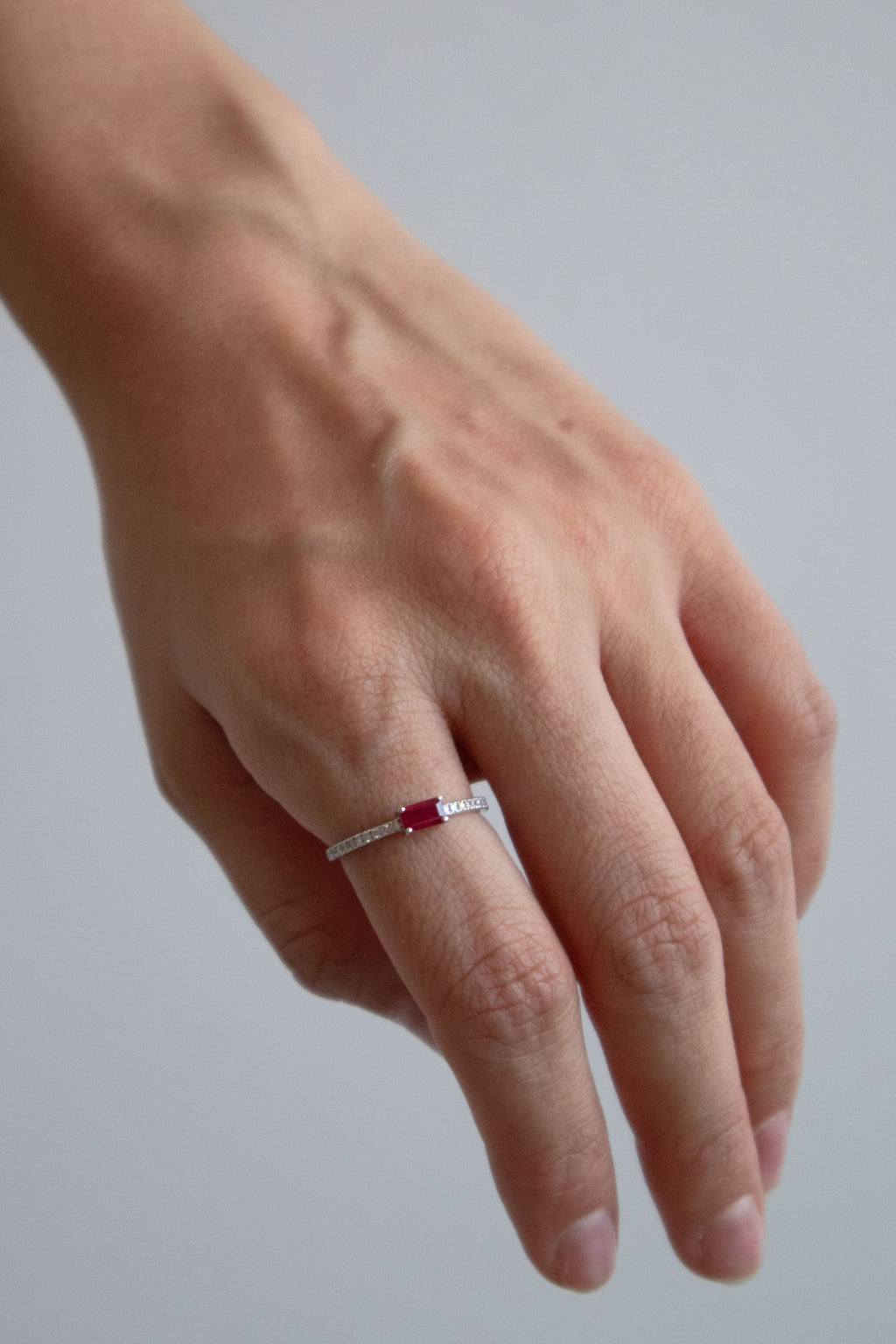 Ophelia Ruby Birth Stone Ring