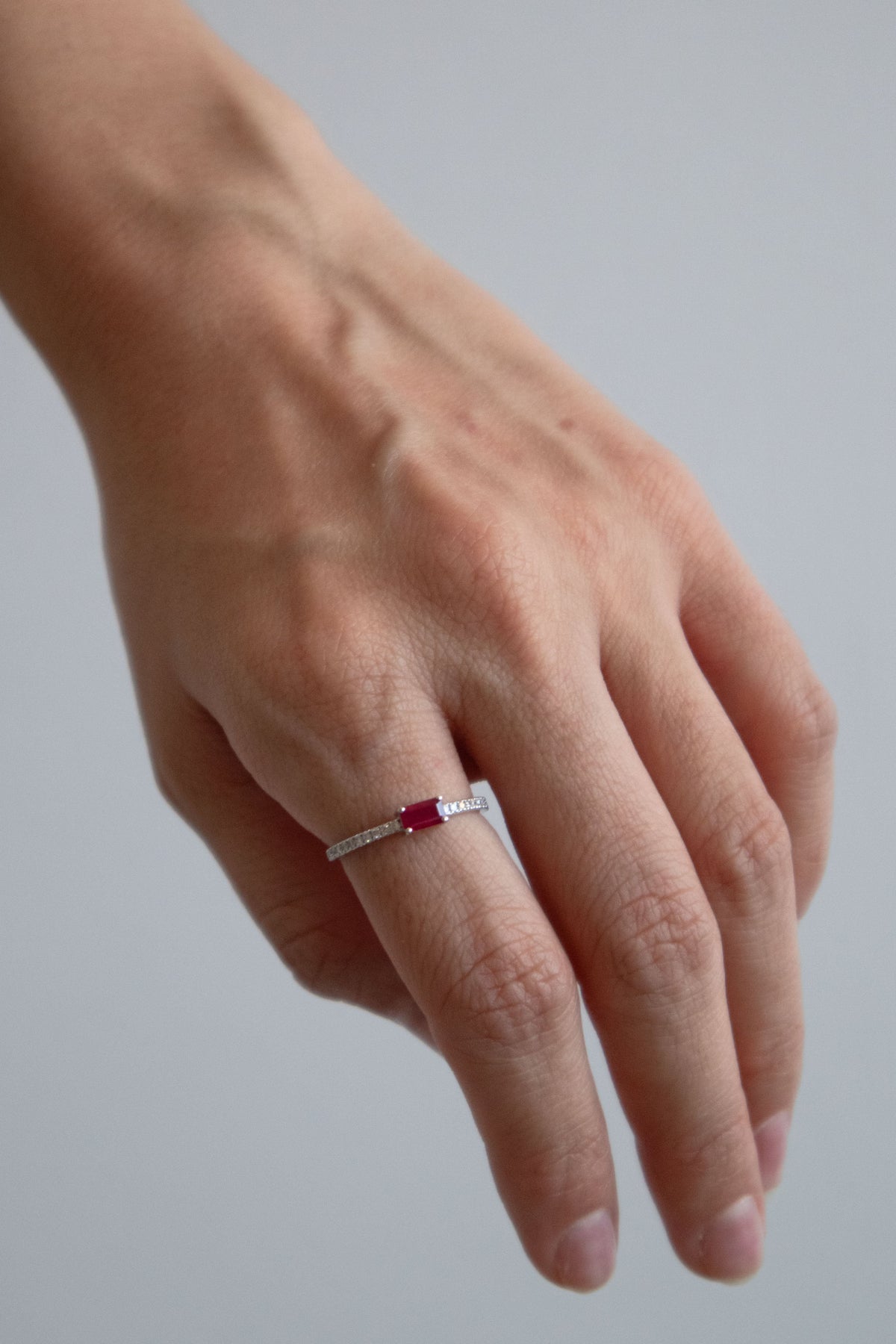 Ophelia Ruby Birth Stone Ring