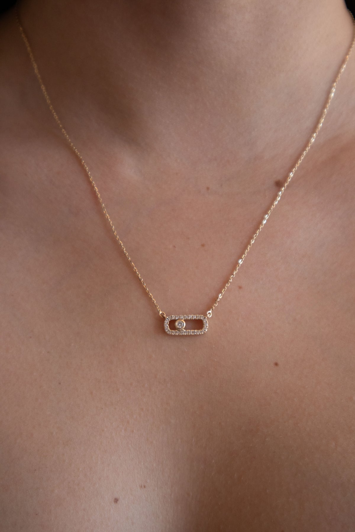 Isadora Diamond Clip Necklace