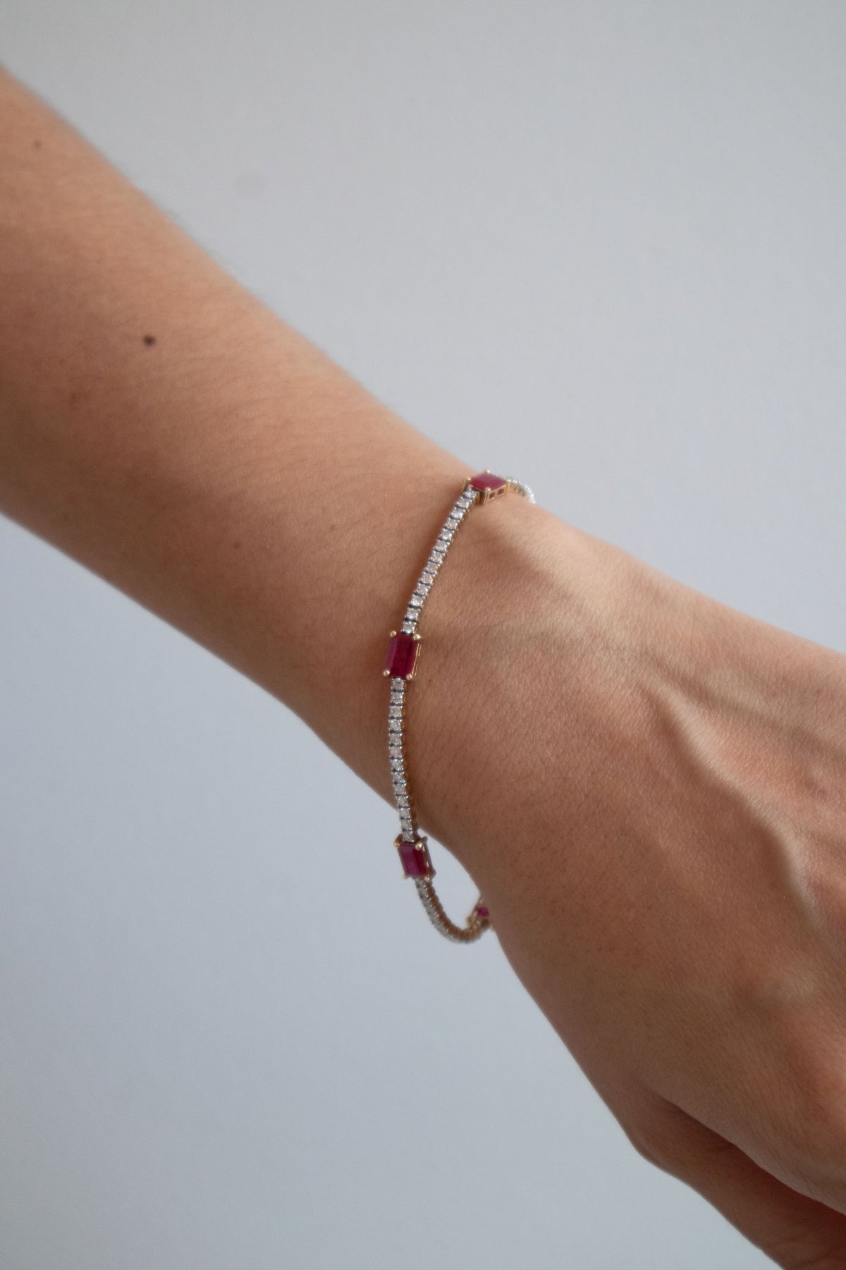 Collete Ruby Tennis Bracelet