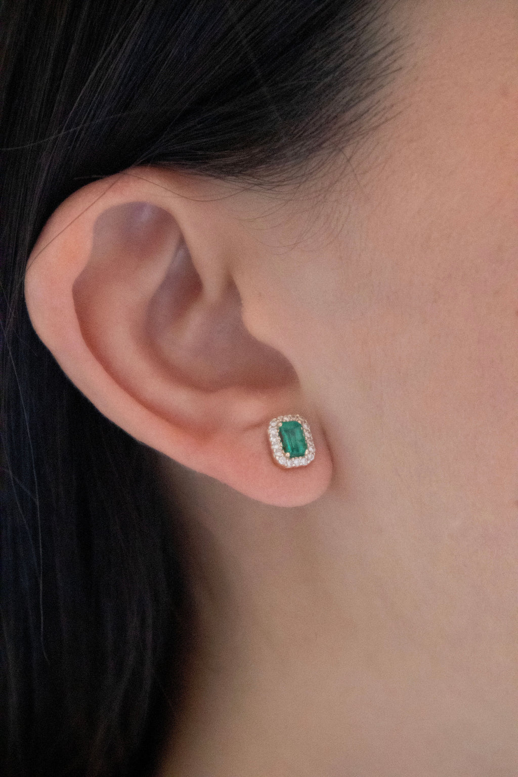 Luciene Emerald Studs