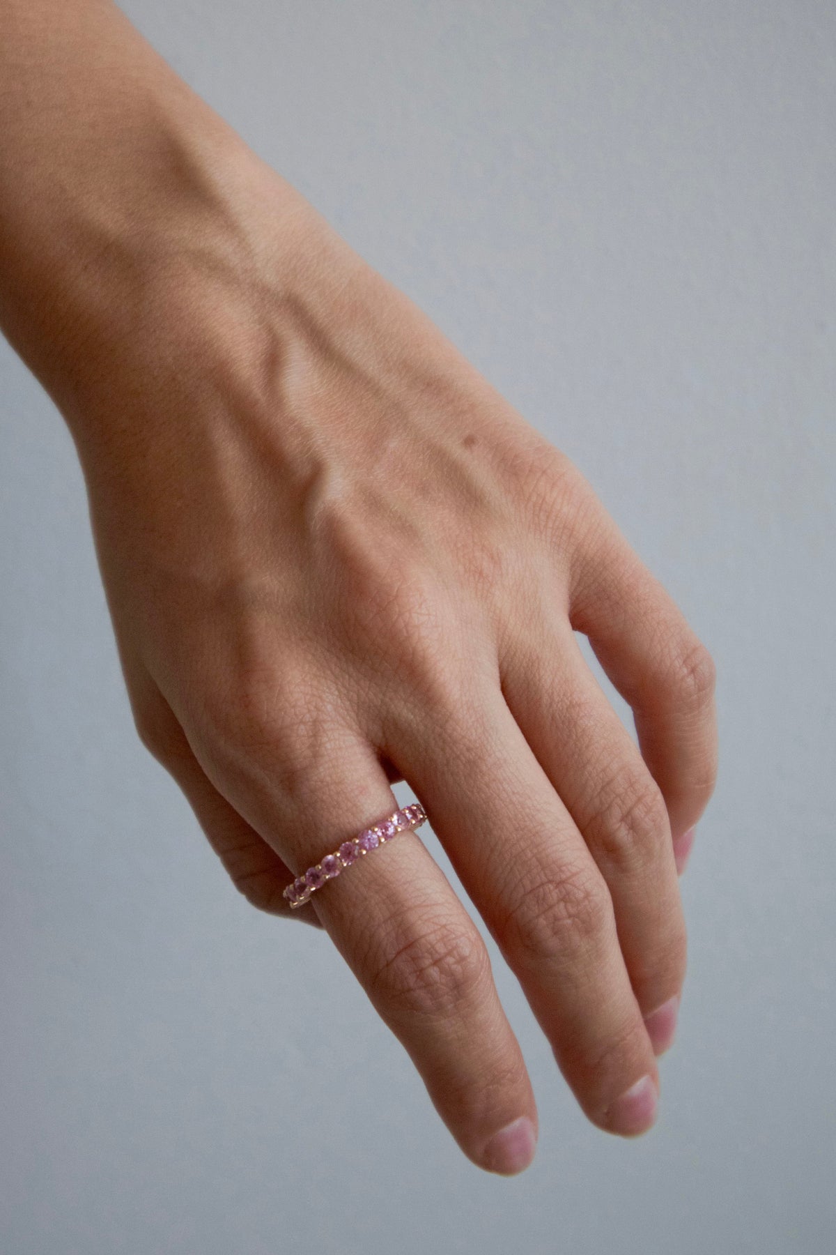 Nora Pink Sapphire Eternity Ring